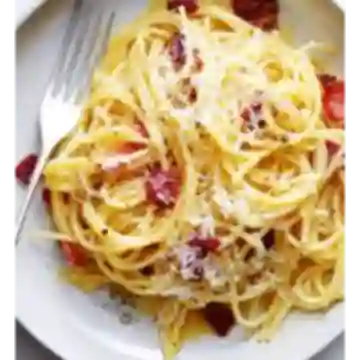 X2 Pasta Carbonara-pasta Camarones