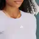 Adidas Camiseta Para Mujer Gris Talla L Ref: IX3262