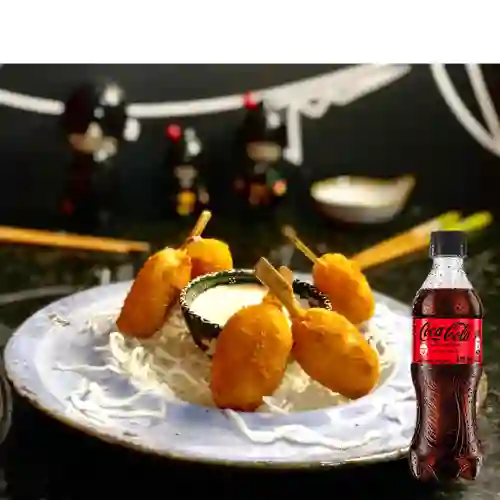 Combo Croquetas de Cangrejo +Cocacola S/az 400ml