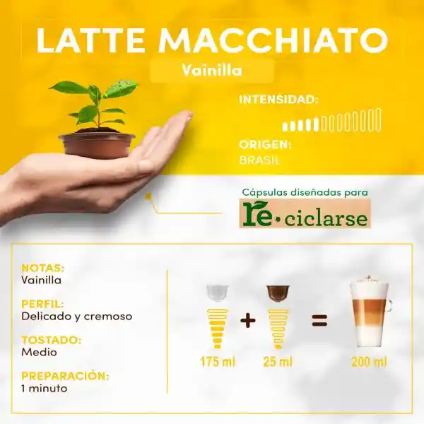 Cápsulas de Café NESCAFÉ DOLCE GUSTO Latte Macchiato Vainilla x 188,4g