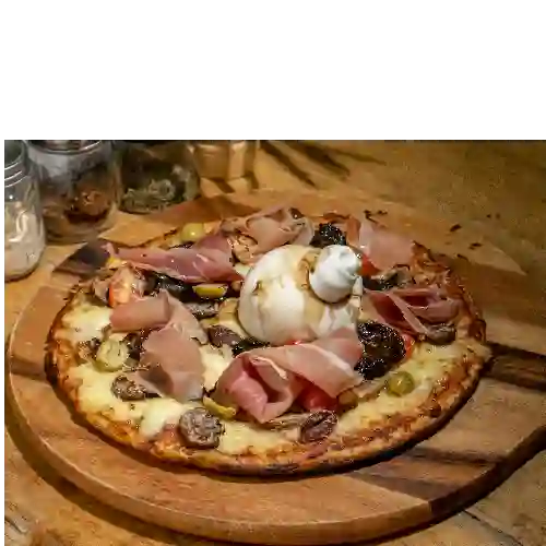 Pizza Burrata con Serrano
