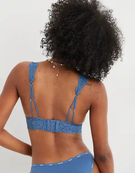 Top Bralette Aerie Azul Talla Medium American Eagle