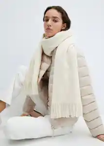 Abrigo Anorak Plumi Beige Talla L Mujer Mango