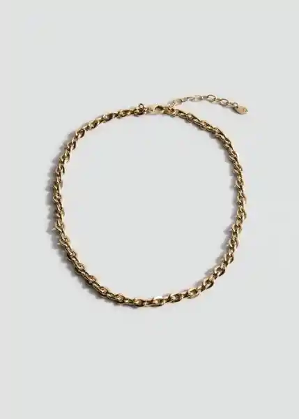 Collar Jolie Oro Talla 99 Mujer Mango