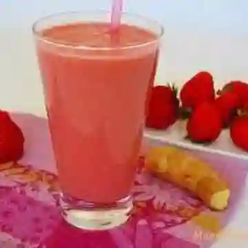 Jugo de Fresa en Leche