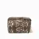 Bolsa Gris Flores Bordadas Ambiente Gourmet