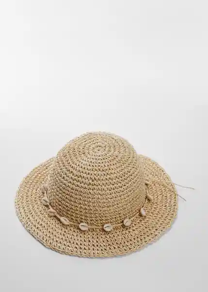 Sombrero Concha Arena Talla 98 Niñas Mango