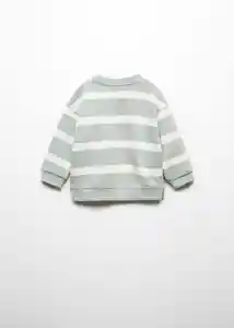 Buzo Sudadera Lines Agua Talla 70 Niños Mango