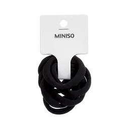 Miniso Moña Básicas Para el Cabello Huiyun Pequeño Negro