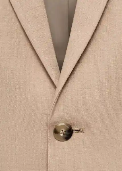 Blazer Americana Paris Beige Talla 48 Hombre Mango