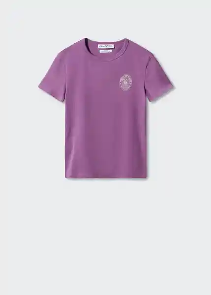 Camiseta Petra Morado Talla L Mujer Mango