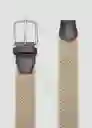 Cinturón Elastic Beige Talla 91 Hombre Mango