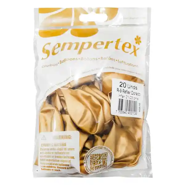 Sempertex Globo Reflex Dorado R-9