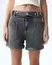 Short Mujer Gris Talla 8 351G003_GRI160613 Americanino