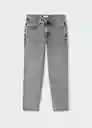 Jeans Loose Tejano Gris Talla 19 Teen Niños Mango