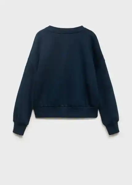 Buzo Sudadera Patch Navy Talla 12 Niñas Mango