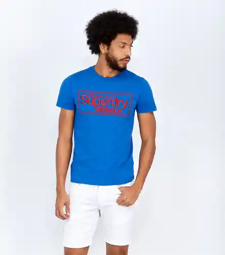 Superdry Camiseta Azul Talla L 112886