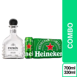 Patron Tequila Cristalino + Heineken Cerveza