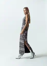 Vestido 471G063 Crudo Preteñido Talla S Mujer 471G063 Naf Naf