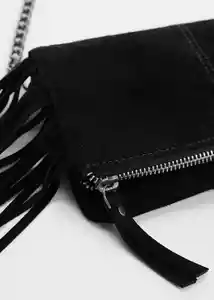 Bolso P Flecos Negro Talla 99 Teen Niñas Mango