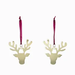 Set Cabezas Renos Colgantes Para Arbol Ambiente Gourmet