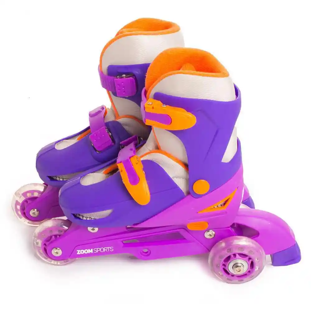 Zoom Sports Patines Fast Morado Talla Ss 27-30 cm