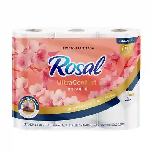 Rosal Papel Higiénico Ultraconfort Sensorial 24 m