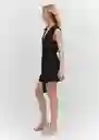 Enterizo Mono Cati Negro Talla M Mujer Mango