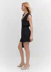 Enterizo Mono Cati Negro Talla M Mujer Mango