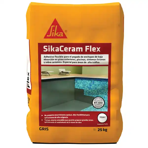 SikaCeram Adhesivo Flexible en Polvo para Enchapes 