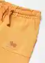 Pantalón Matt Mostaza Talla 72 Niños Mango