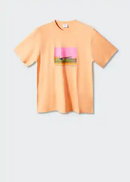 Camiseta Gas Peach Talla L Hombre Mango