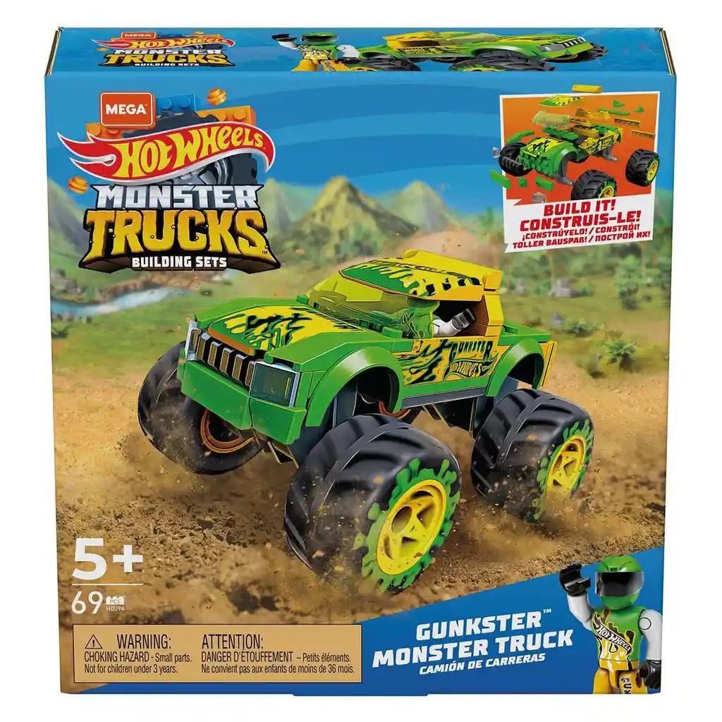 Mega Construx Mega Construx Hot Wheels Gunkster Monster Truck