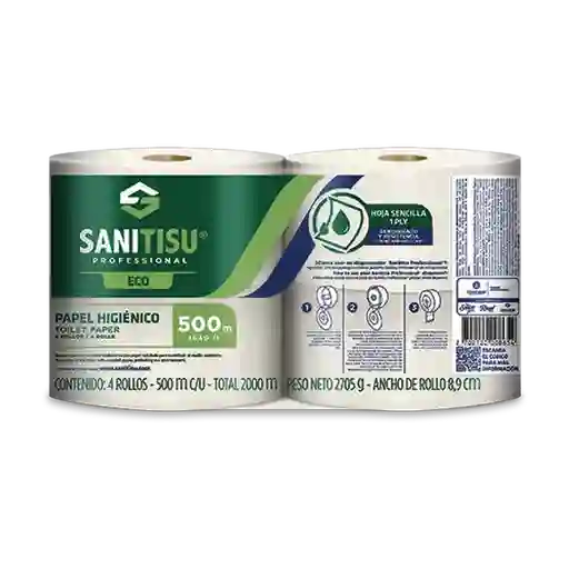 Sanitisu Papel Higiénico Natural 500 m