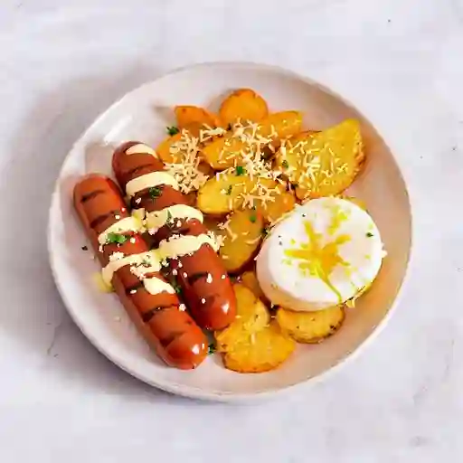 Salchipapa Americana