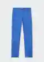 Pantalón Amy Azul Talla L Mujer Mango