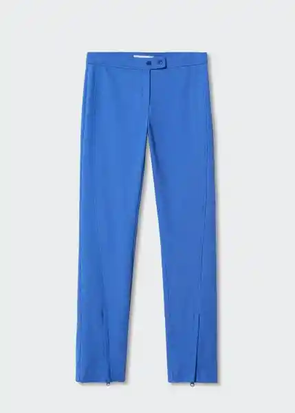 Pantalón Amy Azul Talla L Mujer Mango