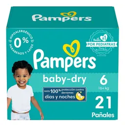Pampers Pañal Desechable Baby Dry Etapa 6 21 Und