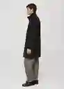 Abrigo Biagio Negro Talla M Hombre Mango