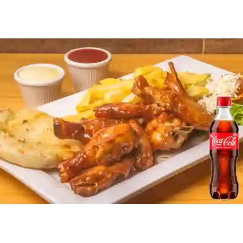 Combo Alas a la Parrilla + Coca Cola Original 400 ml