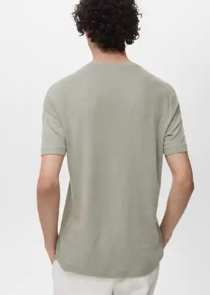 Camiseta Liman Menta Talla L Hombre Mango