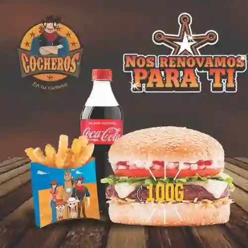 Combo Hamburguesa Pionera 100gr