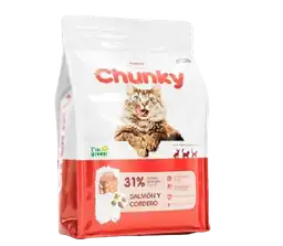 Chunky Alimento para Gatos Adultos de Salmón y Cordero