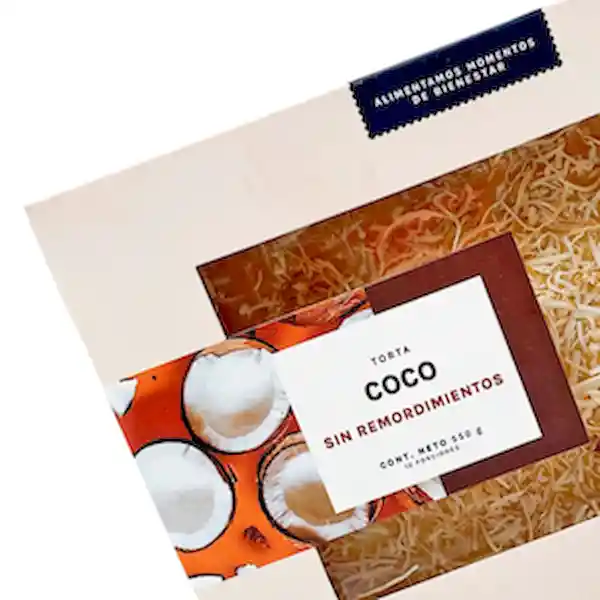 Ananda Torta de Coco Suave Sin Azúcar Adicionada Taller Dulce