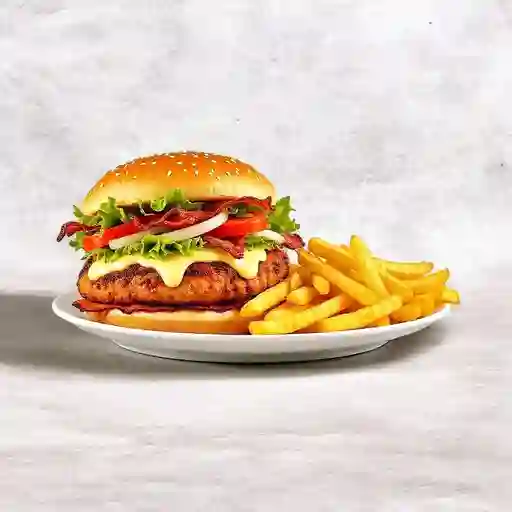 Monchis Chicken Burger & Fries