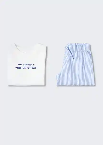 Pijama Coolest Offwhite Talla 70 Niños Mango