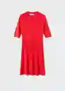 Vestido Tenis-H Rojo Talla XS Mujer Mango