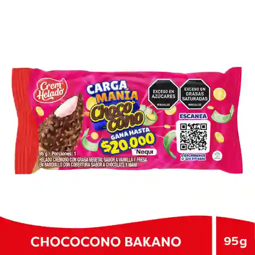 Chococono Helado Bakano Vainilla Fresa