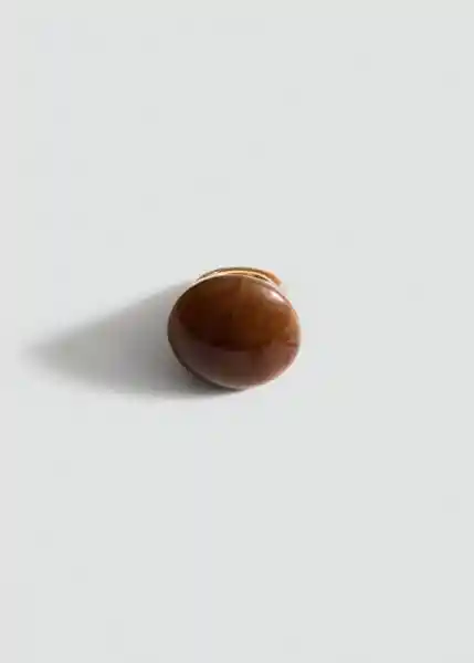 Anillo Jules Marrón Talla M Mujer Mango