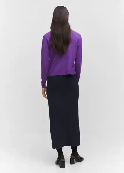 Cárdigan Lucca Morado Talla L Mujer Mango